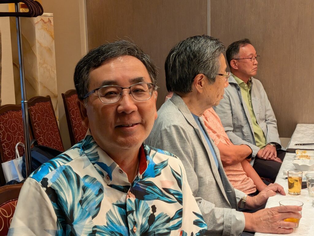 クラス会での院長森山